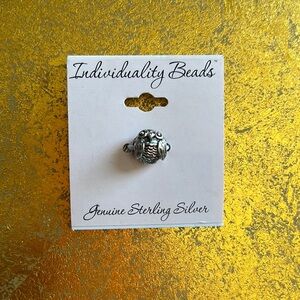 Individuality Beads NWT Sterling Silver 925 Detailed Owl bracelet bead